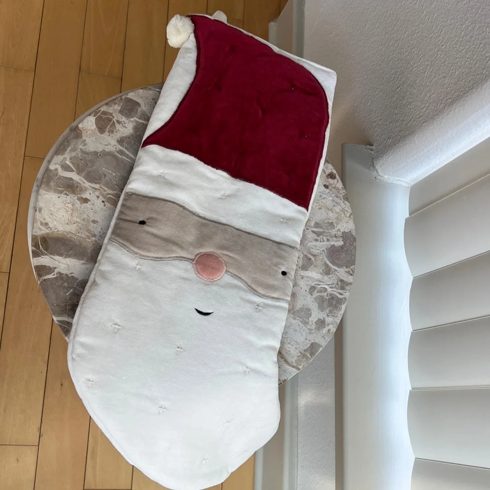 Crate&kids Wonderland Velvet Light Santa Kids Christmas Stocking